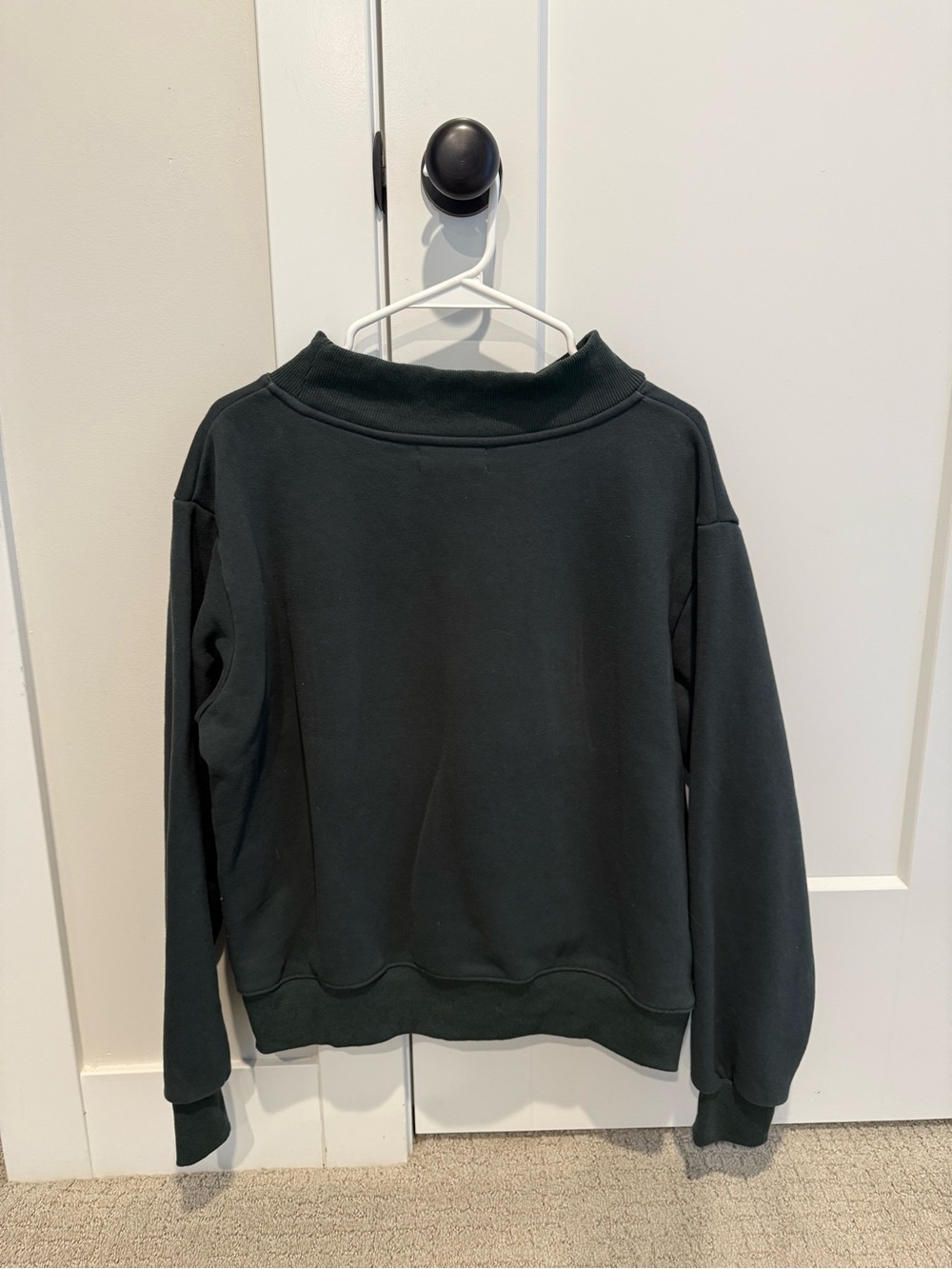 Parke New York Dark Green Graphic Mockneck Sweater - Picture 3 of 4
